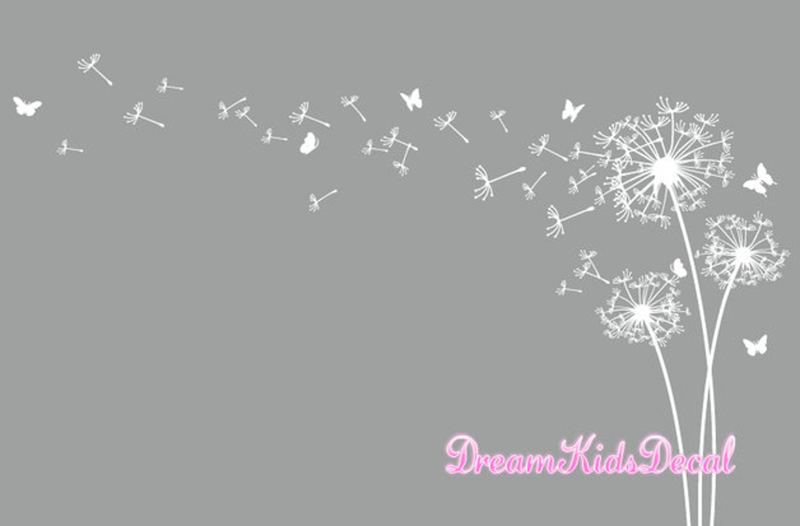 Dandelion Wall Decal Dandelion Wall Art Dandelion Wall Etsy