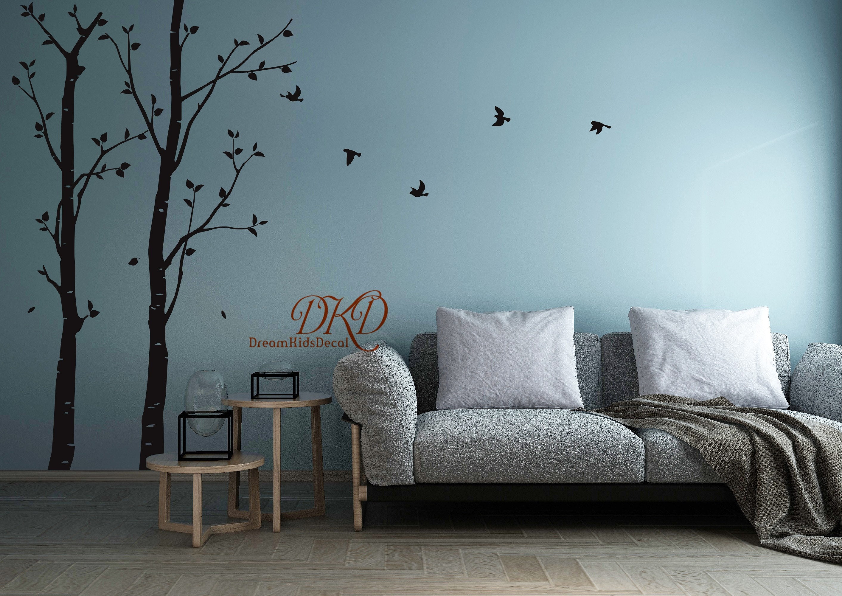 Nursery Wall Decal Birch Tree Wall Decals for Nursery Birch Etsy