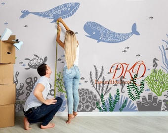 Under the Sea Wall Decals, Ocean Nursery Decor