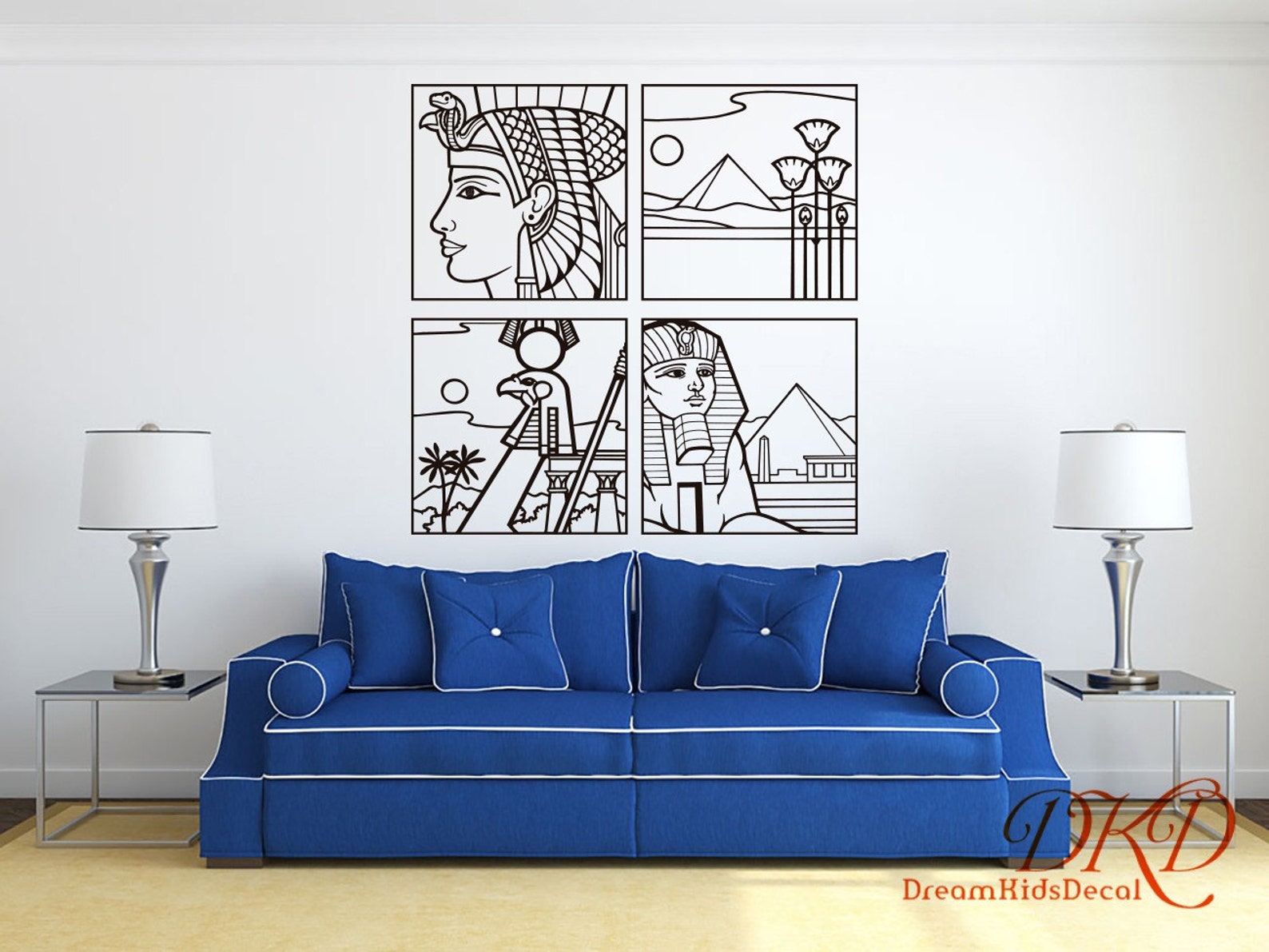 Egyptian Wall Decor Epyptian Symbol Wall Decal DIY Vinyl Etsy