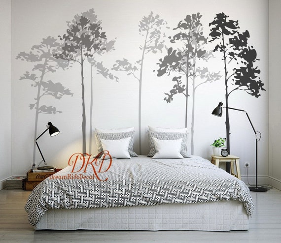 Pine Tree Wall Decals Wall Stickers Pine Fir Forest Tree Silhouette Wall  Decor, Forest Mural Effect Wall Decal, Nursery Decor - Etsy