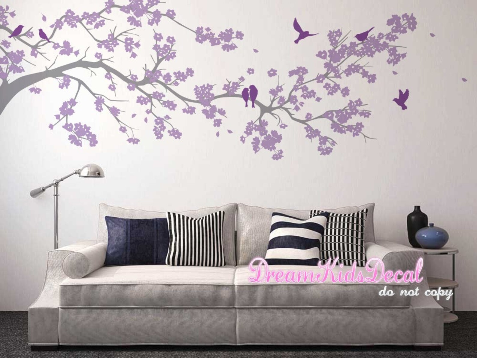Floral Wall Decals Baby Girl Nursery Living Room Wall Murals Etsy