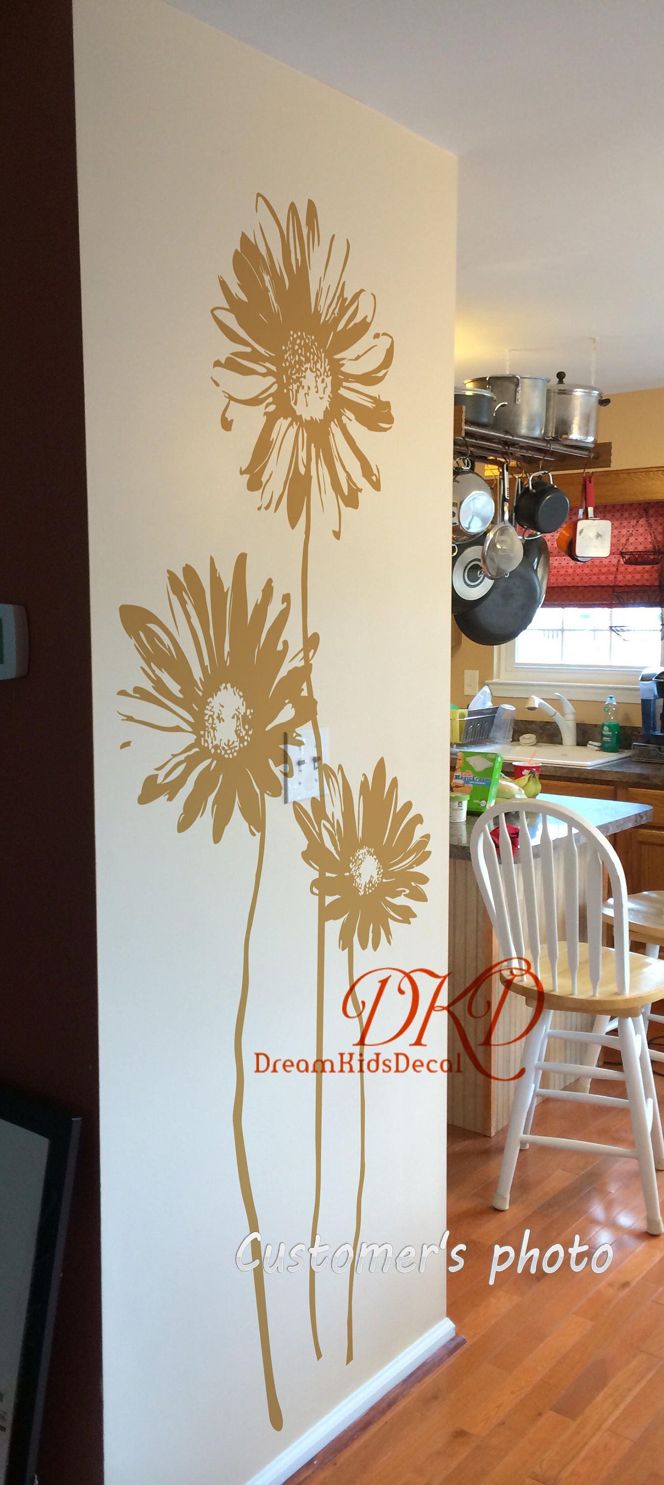 Floral wall decal for Baby Nursery Kids Children's Rooms | Etsy