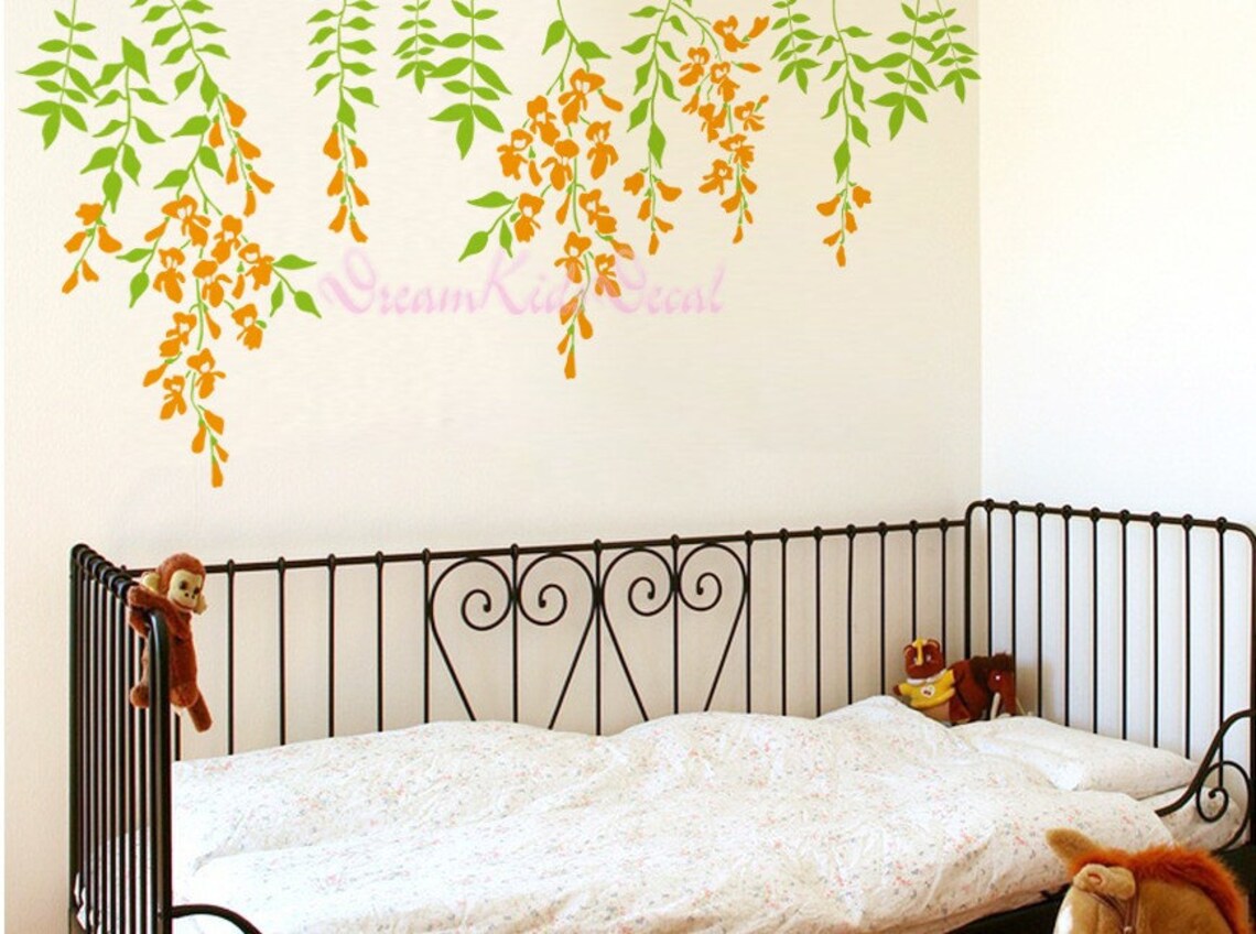 Branch Wall Decal Nursery Wall Decals Vinyl Vine Wall Sticker Etsy
