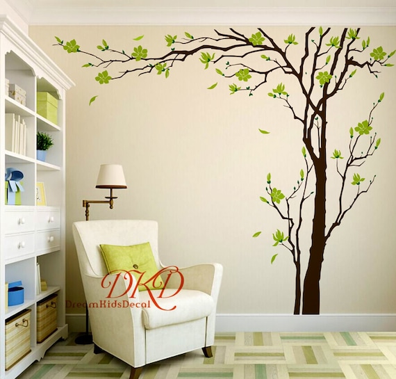 Cherry Blossom Tree Wall Decals Sticker Living Room - Tree Wall Stickers For Living Room