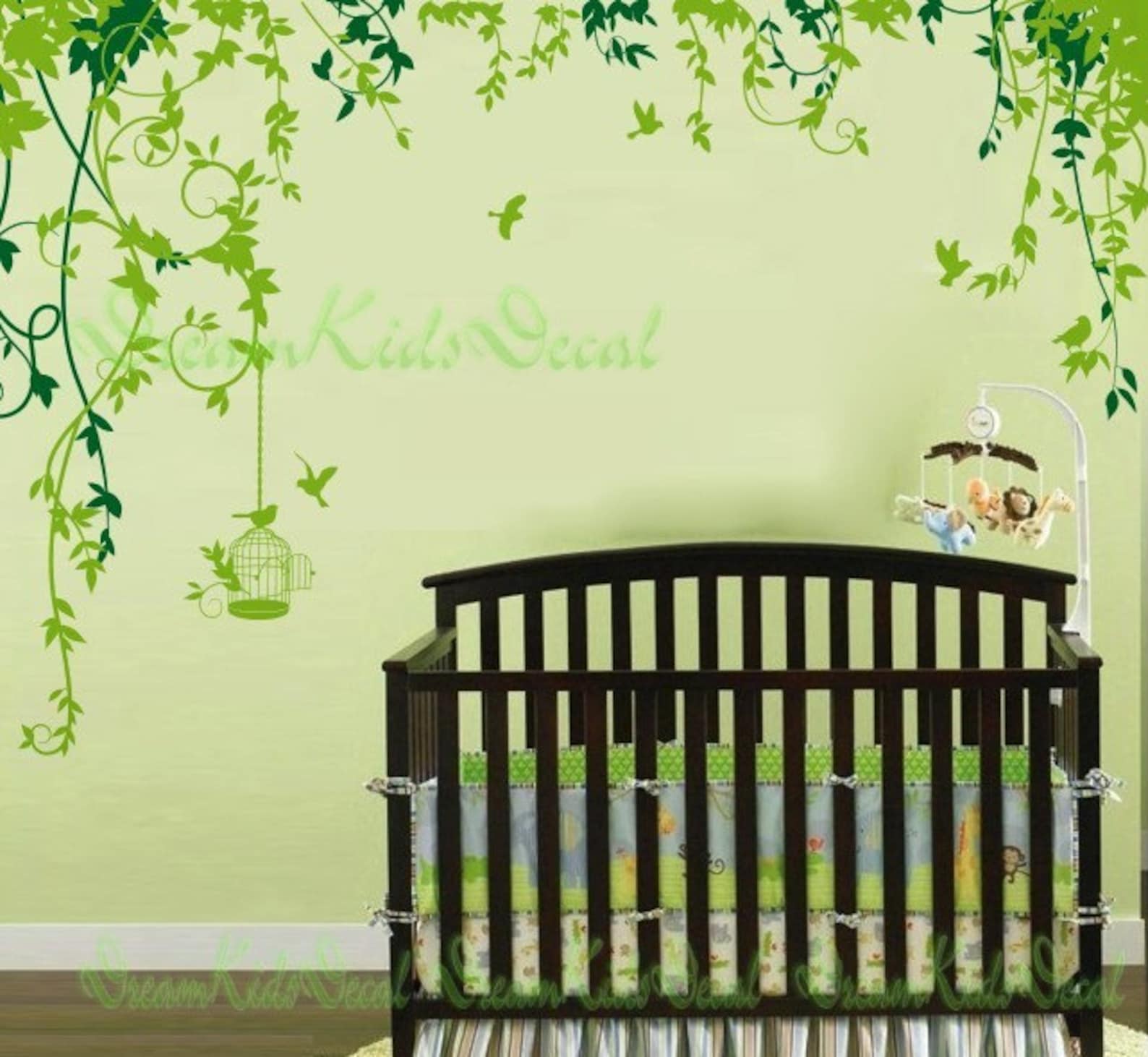 Nursery Decal Vinyl Wall Decal Nature Design Tree Wall Decals - Etsy