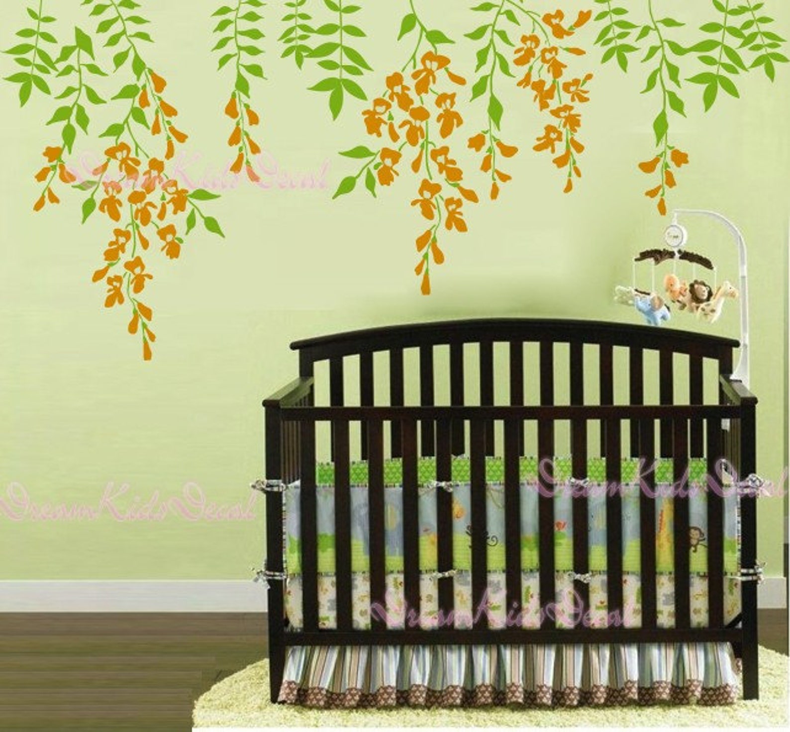 Branch Wall Decal Nursery Wall Decals Vinyl Vine Wall Sticker Etsy