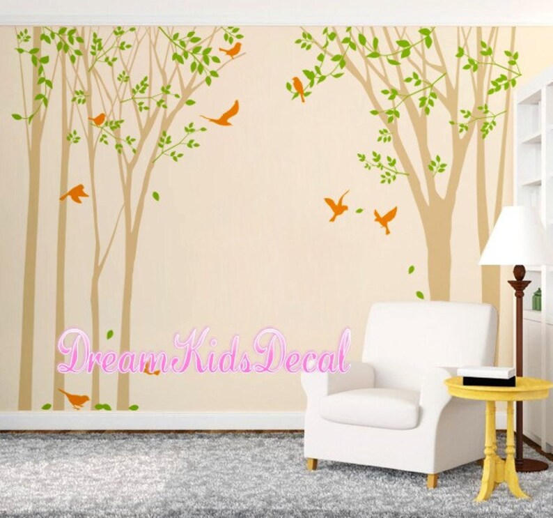 Tree Vinyl Wall Decals Nursery Wall Decals Children Wall Etsy