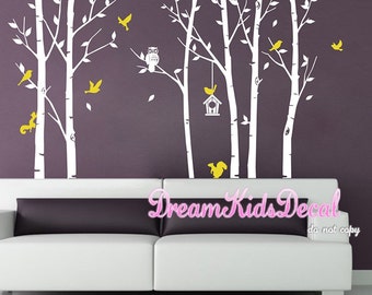 Owl Tree Wall Decal , Nursery, Baby, children wall decal, wall decor, home decor, Wall Stickers -DK167