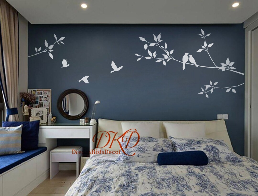 Tree and Bird Wall Decals Nursery Wall Sticker Branch Vinyl Wall Decal ...