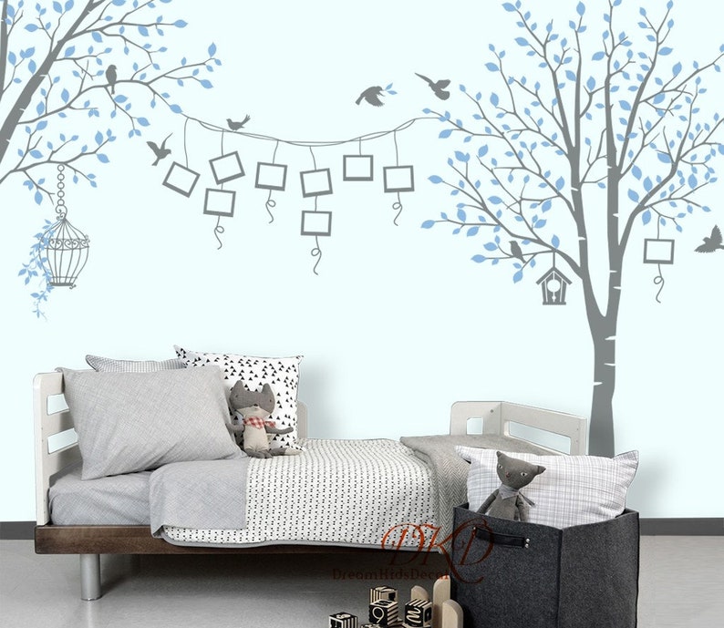 Trees Wall Decal Photo Frame Nature Wall Decals Tree With Etsy
