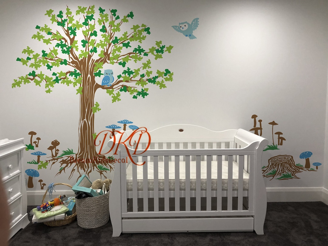 Sticker Babby Tree Tree Wall Decal Wall Sticker Baby Nursery Decals Wall Decor for ...