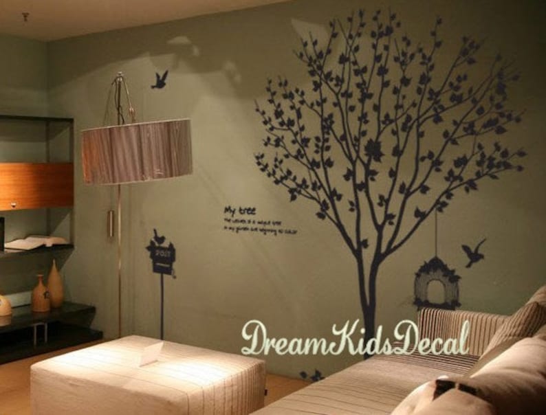 Tree Wall Decal Wall Sticker Tree Decals Nursery Room Etsy