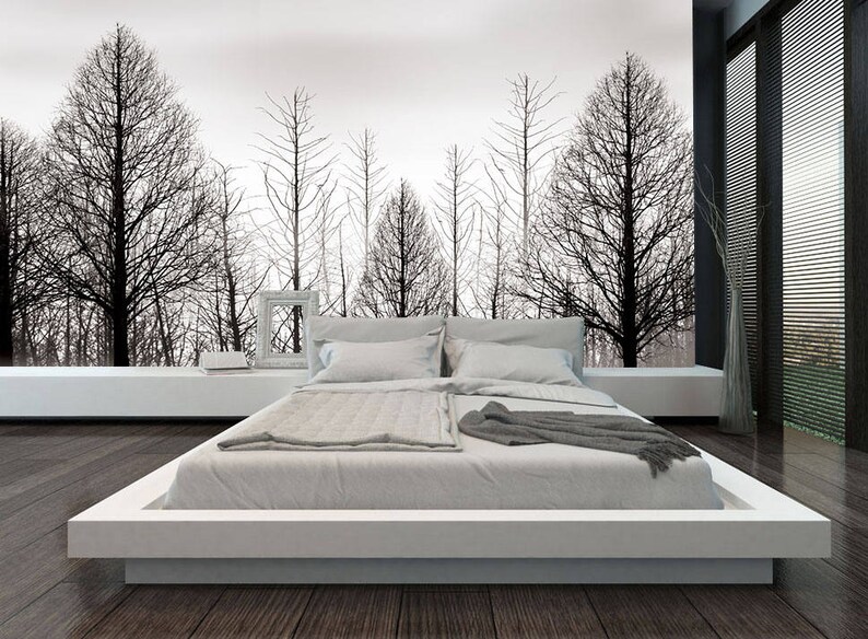 Baum Wand Wandbild Kinderzimmer Tapete Schwarzkiefer Baum ...