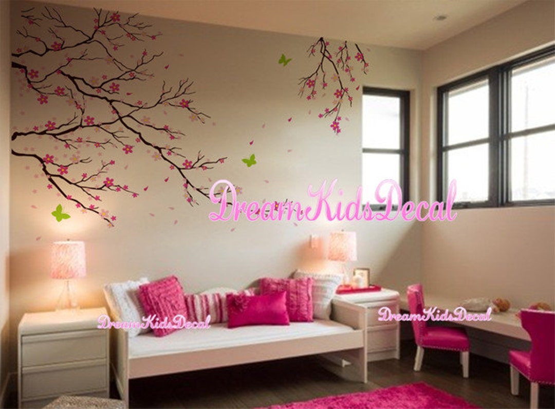 Cherry Blossom Tree Wall Decal - Nursery, Kids Room Decor - Etsy