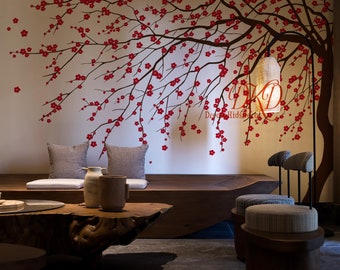 Cherry Blossom Tree Wall Decal, Nursery Wall Decor