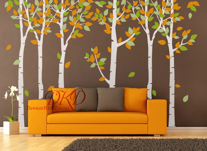 Birch Tree Wall Decal Nursery Wall Decal Vinyl Sticker for Etsy
