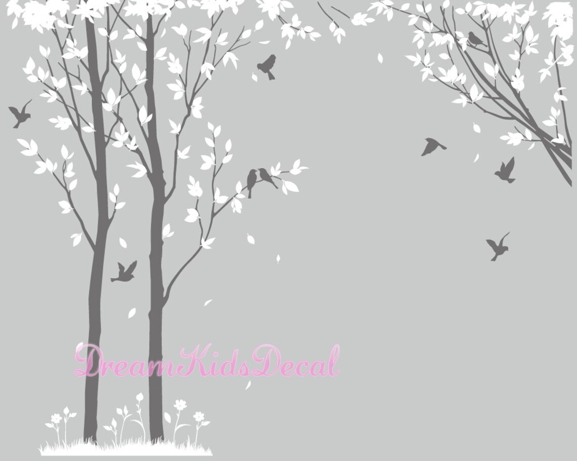 Trees Decalswall Decals Nature Wall Decals Vinyl Wall Etsy