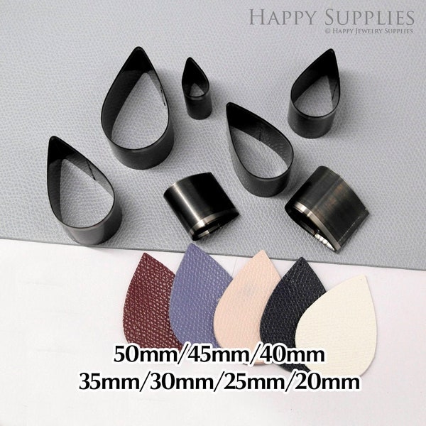 20-55mm Teardrop Leather Cutting Die Earring / Leather Die Cut Mold / Leather Earrings Die Cutter / Polymer Clay Cutters