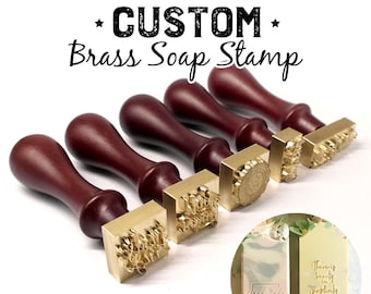 Custom Soap Stamp in Brass / Custom Soap Mold / Soap Package / Handmade Acrylic Soap Stamp / Personalized Wedding Cookie Stamp / Soap Making