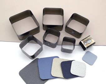 20-50mm Square Leather Cutting Die Earring / Leather Die Cut Mold / Leather Earrings Die Cutter / Polymer Clay Cutters