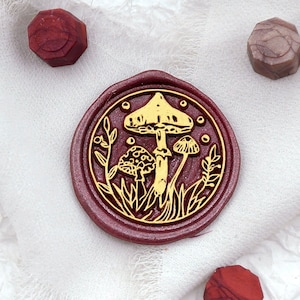 Wachssiegel Stempel - 1 Stück Pilz Garten Stempel Kit / Siegelwachs Stempel Hochzeit / Siegelwachsstempel Hochzeit (WS1119)