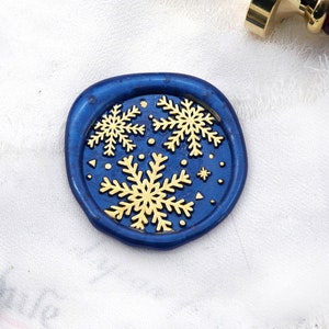 Wax Seal Stempel - 1pcs Snowflake Christmas Metal Stamp / Bruiloft Wax Seal Stamp / Sealing Wax Stamp (WS1102)