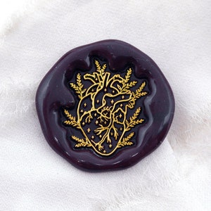 Wachssiegel Stempel - 1 Stück Magisches Herz Metallstempel / Hochzeit Wachssiegelstempel / Siegelwachsstempel (WS1116)
