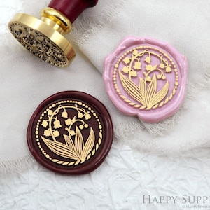 Wax Seal Stamp - 1pcs Lily of the Valley Floral Garden Stamp / Wedding Wax Seal Stamp / Sealing Wax Stamp (WS1111)