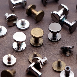 10MM Chicago Screws For Leather Craft, 3/8" Screw Fasten Rivets