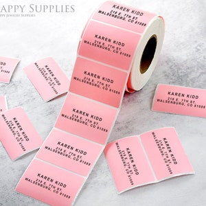 ROULEAUX d'étiquettes d'adresse, rouleau d'étiquettes d'adresse, étiquettes d'adresse personnalisées pour l'expédition, autocollants d'adresse personnalisés, étiquettes pour enveloppes
