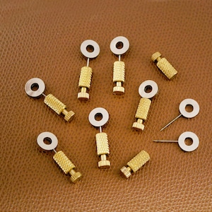 DIY Leathercraft Locking Pins, Fixed Suture Leathercraft Tool,Leather Hand Sewing Position Located Hand Tool Positioning Needles Stitching