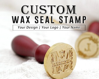 120 Designs, Custom Wax Seal Stamp, Custom Logo, Personalized Wax Seals, Logo Wax Seal Stamp Kit for Wedding Invitation,Wedding Wax Seal Kit