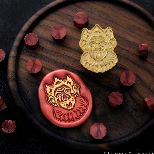 Wax Seal Stamp - 1pcs Clown Metal Stamp / Wedding Wax Seal Stamp / Sealing Wax Stamp (WS1077)