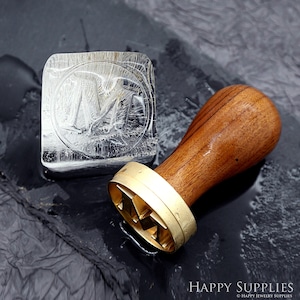Sello de hielo personalizado en latón / Sello de cubo de hielo de whisky personalizado / Sello de hielo de cóctel personalizado / Sello de latón personalizado / Sello de hielo de monograma personalizado