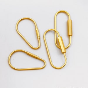 Solid Brass Key Rings Keychain Ring, Brass Key Ring Supplies, Carabiner Keychain Brass Key Ring Accessories, Leather Craft Accessories