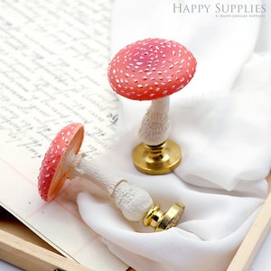 Paddestoel Lakzegel Stempel Hars Paddestoel Handvat, Paddestoel Stempel Handvat, Lakzegel Stempel Handvat Upgrade voor Lakzegel Stempel, Zegelwasstempel