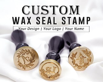 120 Designs, Custom Wax Seal Stamp, Initial Alphabet Sealing Wax Stamp, Personalized Wedding Stamp,Wax Stamp Cutsom, Wax Seal Stamp Kit