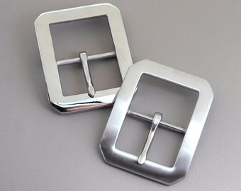 40 mm Hochleistungs-Edelstahl-Leder-Gürtelschnalle zum Selbermachen, Edelstahl-Gürtelschnalle zum Befestigen, Leder-Herstellungs-Hardwares, Herren-Gürtelschnalle