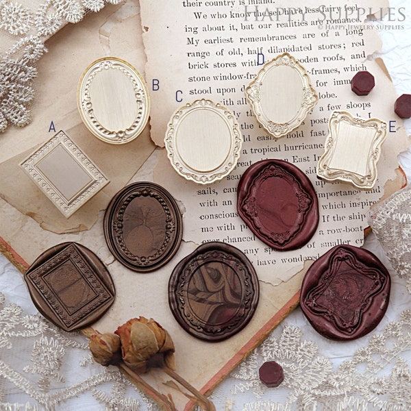 3D Wax Seal Stamp - 1pcs 3D Vintage Style Photo Frame Metal Stamp / Wedding Wax Seal Stamp / Sealing Wax Stamp (WS1110)