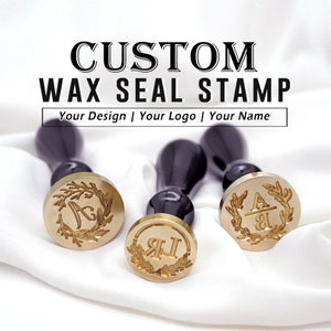 120 Designs, Custom Wax Seal Stamp, Initial Alphabet Sealing Wax Stamp, Personalized Wedding Stamp,Wax Stamp Cutsom, Wax Seal Stamp Kit