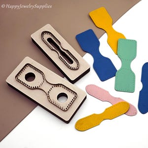 Matrice de découpe pour cuir, Matrice de découpe en métal pour sangle de sac à dos, Matrice de découpe pour porte-clés pour cuir, Ensemble de matrices de découpe pour cuir, Matrices de découpe pour tête de sangle