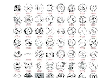 120 Designs, Custom Wax Seal Stamp, Initial Alphabet Sealing Wax Stamp, Personalized Wedding Stamp,Wax Stamp Cutsom, Wax Seal Stamp Kit