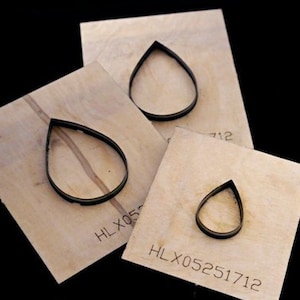 30mm-120mm (hauteur) Teardrop Cuir Cutting Die / Steel Rule Metal Die Cutter / Cuir Die Cut Mold / Boucles d’oreilles en cuir / Cutting Die Set