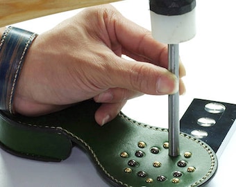 5 to 10mm Mushroom Rivet Installation Tools Double Sided Rivets Punk Rock DIY Spike Shoes Bag Belt Craft