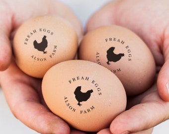 Egg Stamp, Custom Egg Stamp, Custom Egg Carton Stamp, Fresh Egg Stamp, Chicken Coop Egg Stamp, Personalized Egg Stamp, Rubber Stamp