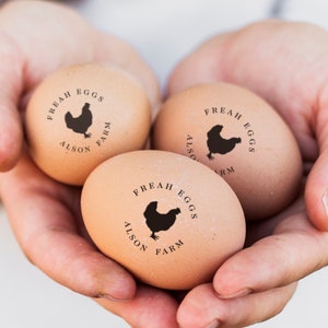 Egg Stamp, Custom Egg Stamp, Custom Egg Carton Stamp, Fresh Egg Stamp, Chicken Coop Egg Stamp, Personalized Egg Stamp, Rubber Stamp