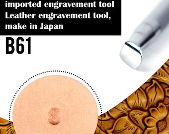 1pcs Leather Carving for Leather Craft, DIY Leather Craft Stamp for Hand Stamping Custom Steel Seal, Steel Leather Engrave Tool (B61)