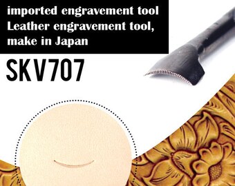 1pcs Leather Carving for Leather Craft, DIY Leather Craft Stamp for Hand Stamping Custom Steel Seal,Steel Leather Engrave Tool (SKV707)