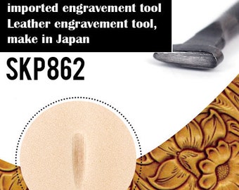 1pcs Leather Carving for Leather Craft, DIY Leather Craft Stamp for Hand Stamping Custom Steel Seal,Steel Leather Engrave (SKP861,SKP862)